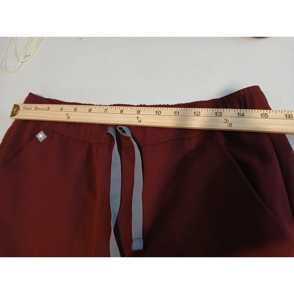 FIGS Men's Scrub Pants Burgundy Red Jogger Style Athletic Fit Size Small Tall